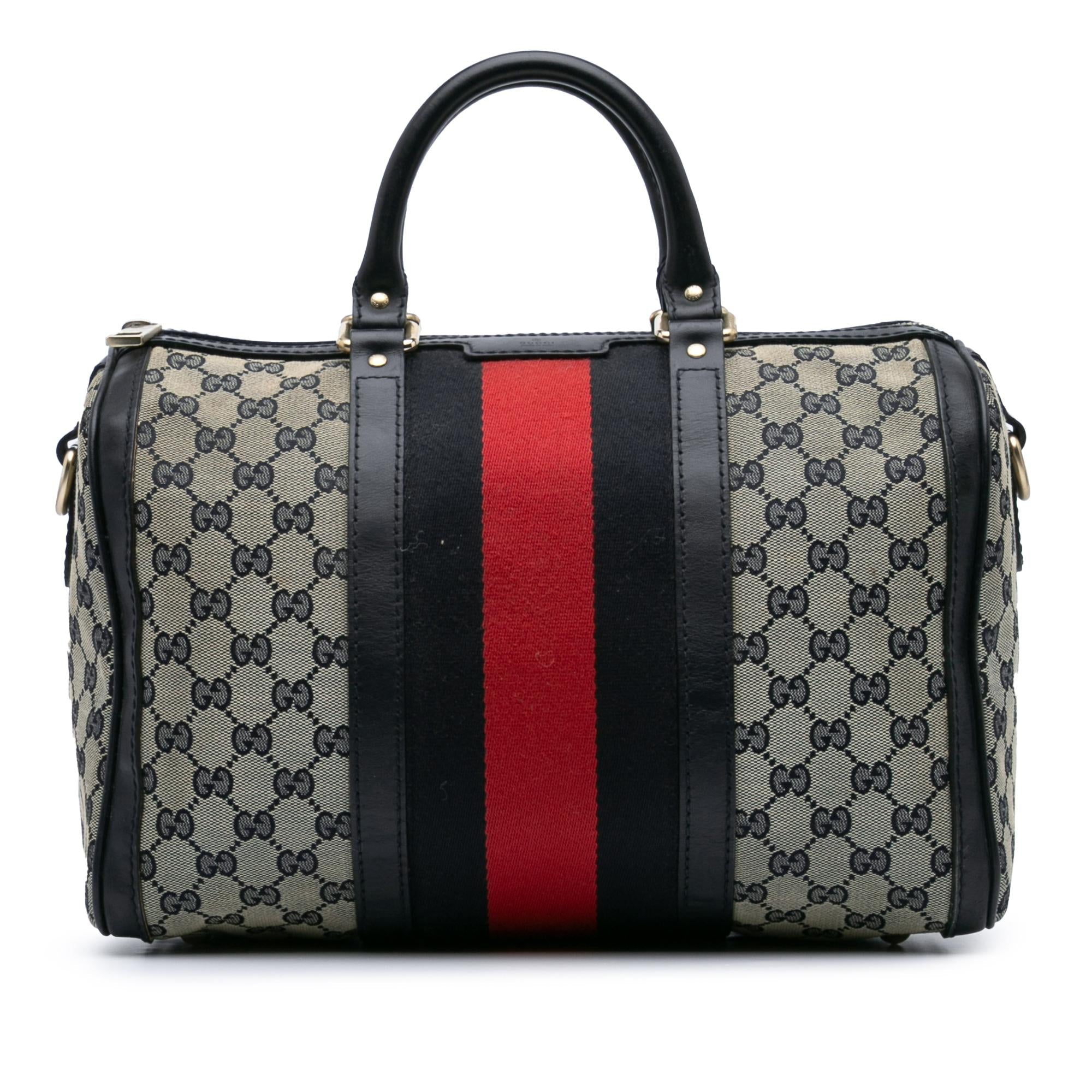 Gucci GG Canvas Web Boston