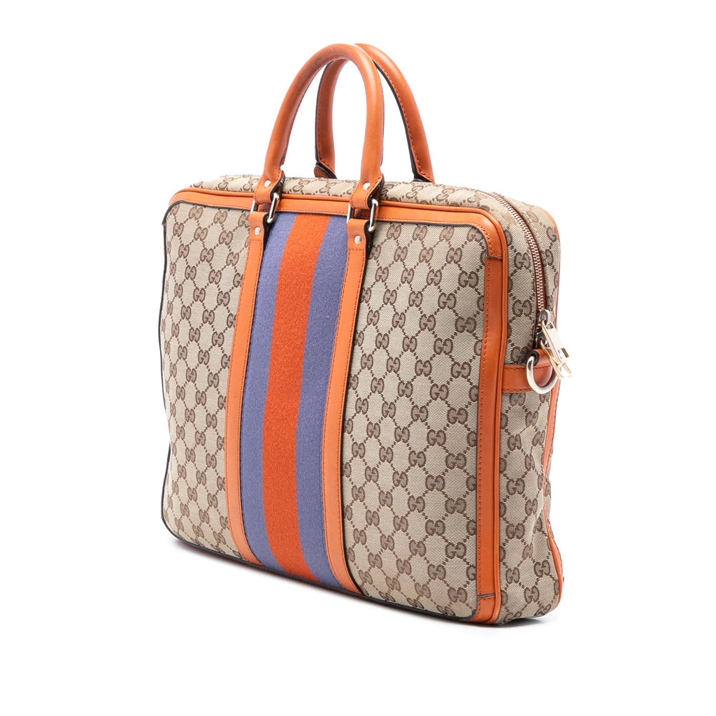 Gucci GG Canvas Web Briefcase