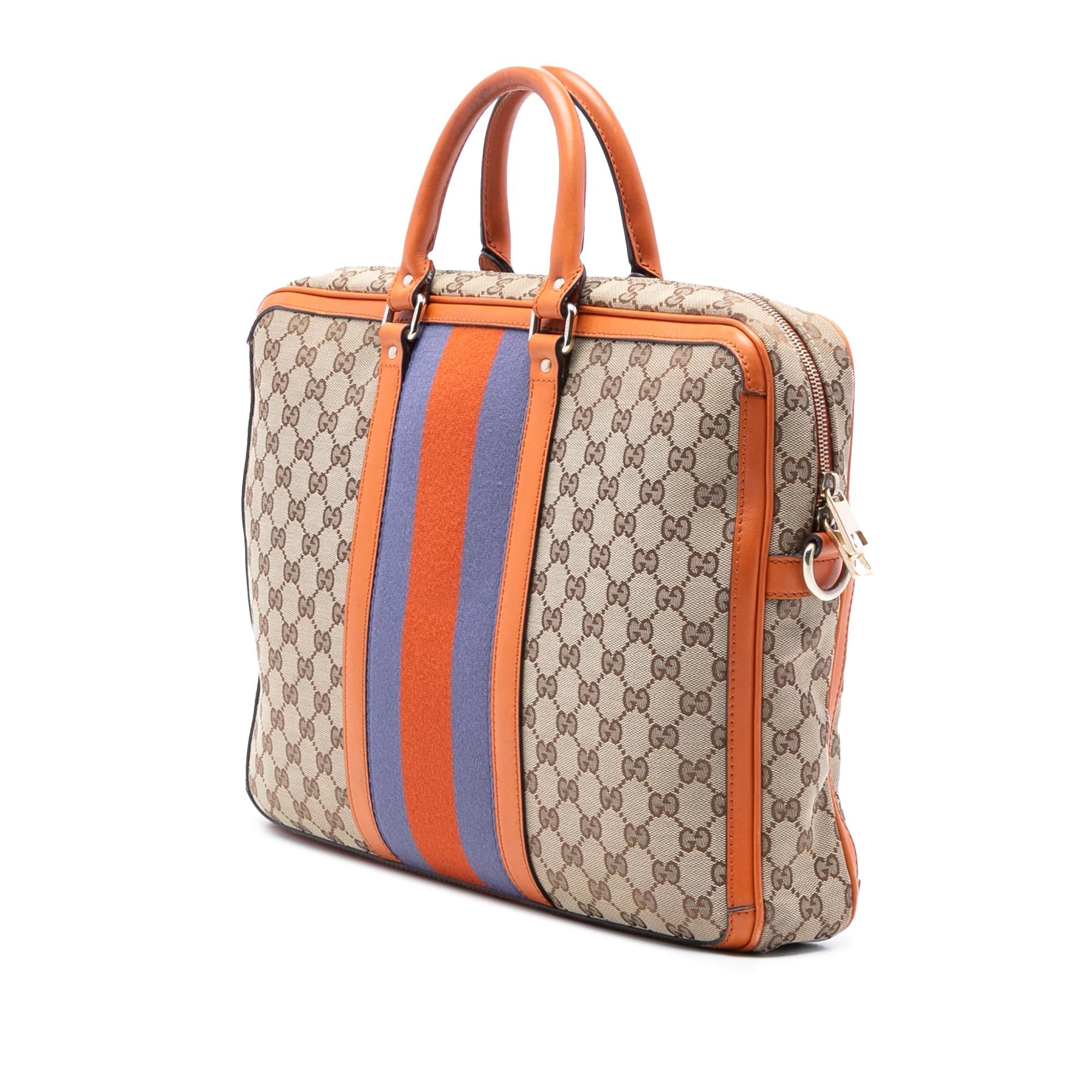 Gucci GG Canvas Web Briefcase