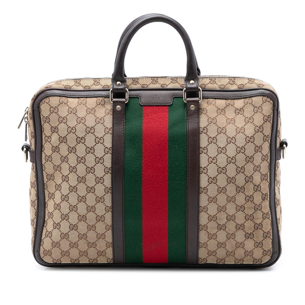 Gucci GG Canvas Web Briefcase