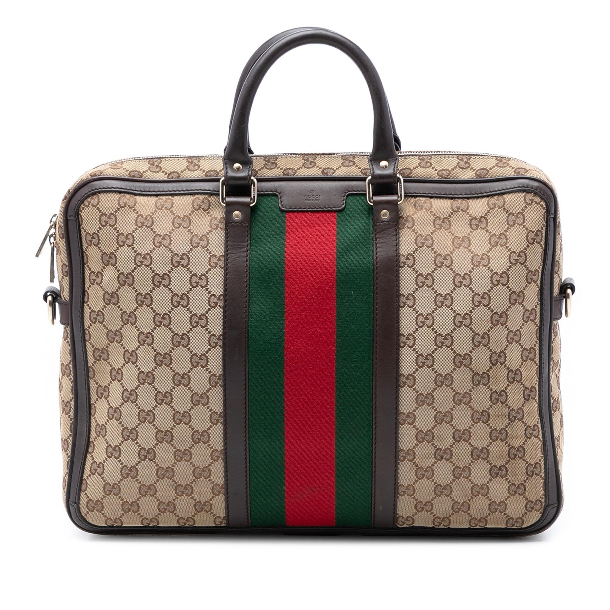 Gucci GG Canvas Web Briefcase