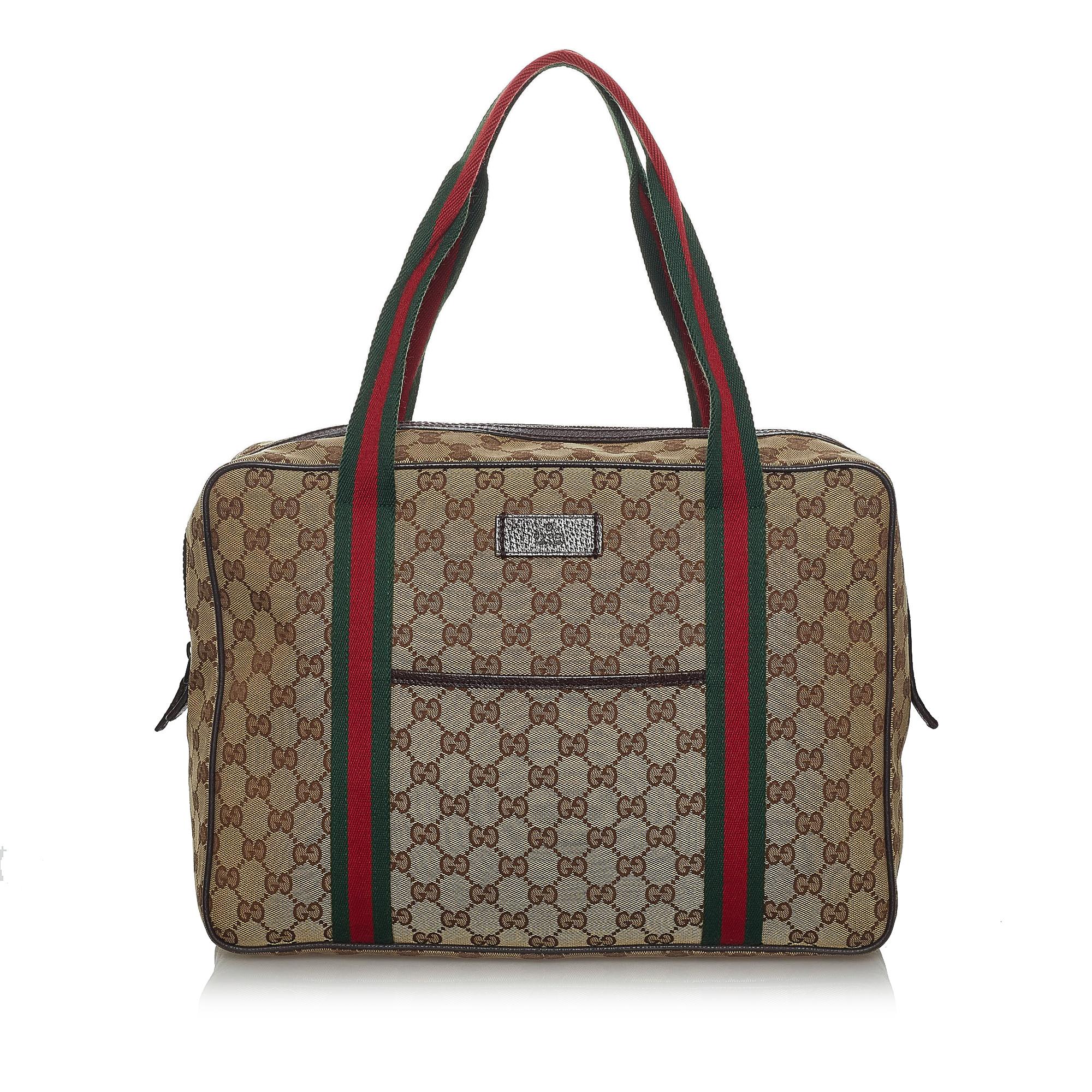 Gucci GG Canvas Web Business Bag (SHG-33948)
