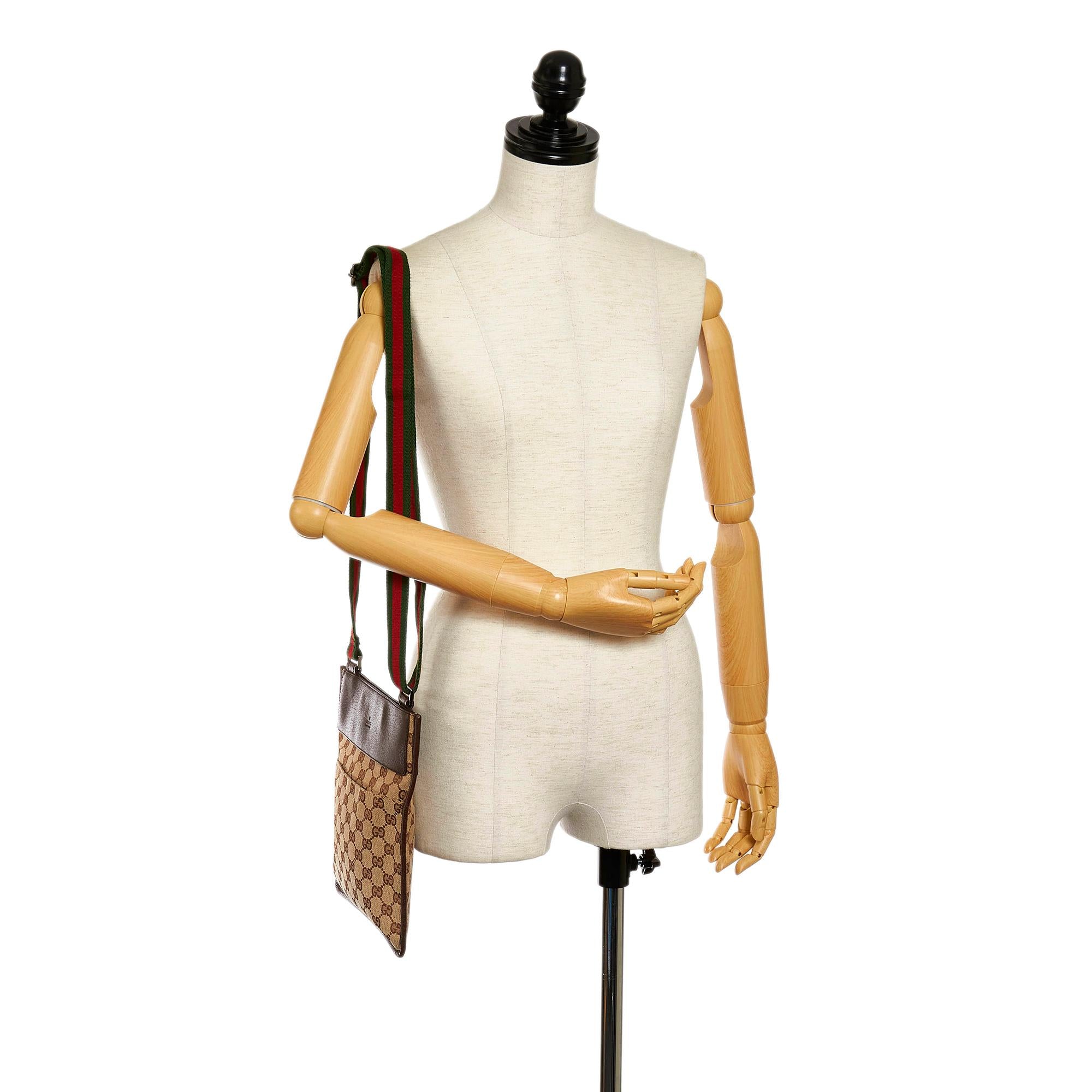 Gucci GG Canvas Web Crossbody Bag (SHG-32732)