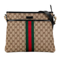 Gucci GG Canvas Web Crossbody Bag (SHG-I38dSw)