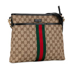 Gucci GG Canvas Web Crossbody Bag (SHG-I38dSw)