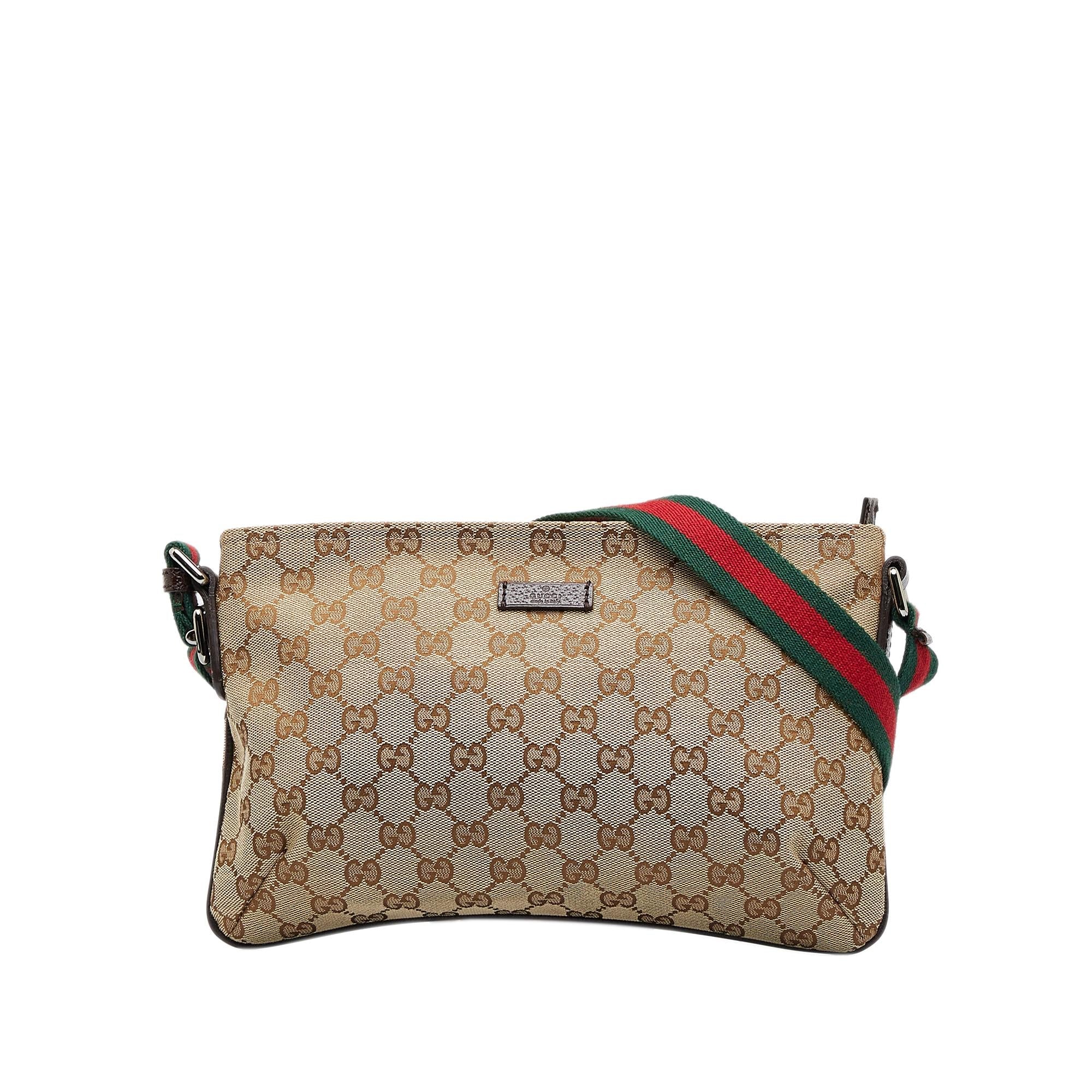 Gucci GG Canvas Web Crossbody (SHG-jpONI7)