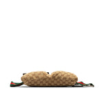 Gucci GG Canvas Web Double Pocket Belt Bag (SHG-aZbnST)