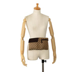 Gucci GG Canvas Web Double Pocket Belt Bag (SHG-aZbnST)