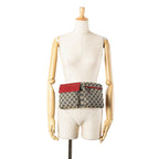 Gucci GG Canvas Web Double Pocket Belt Bag
