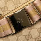 Gucci GG Canvas Web Double Pocket Belt Bag