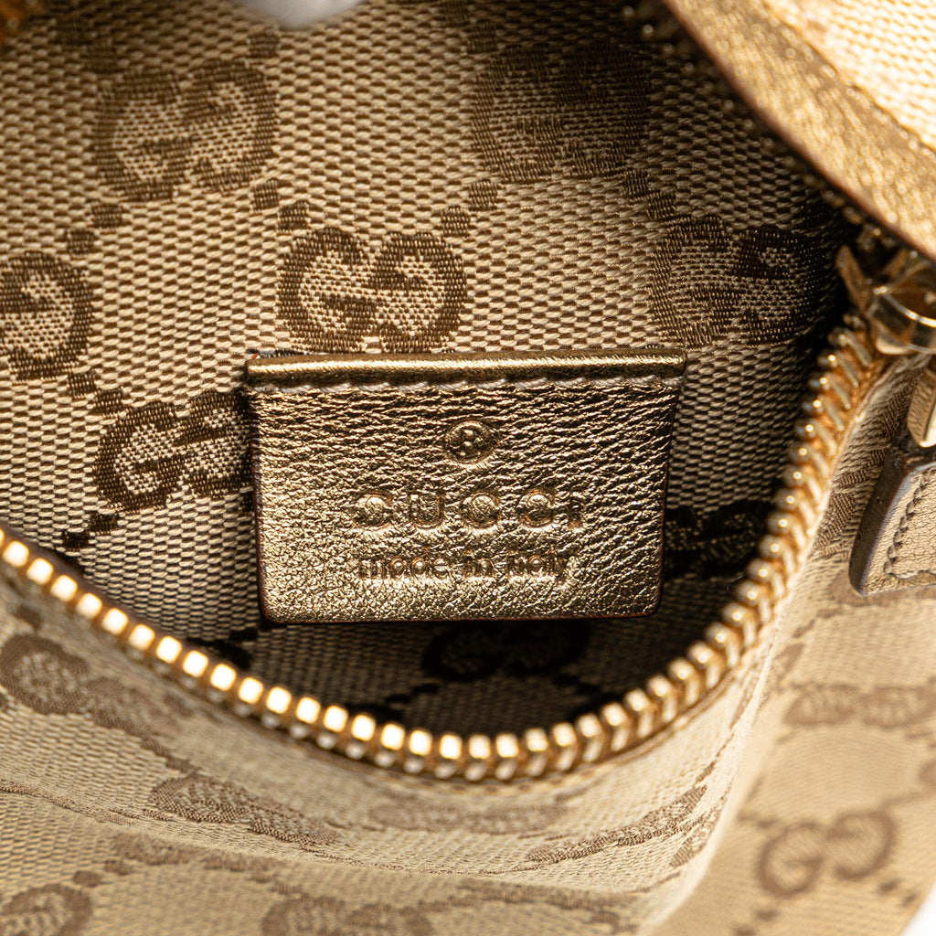 Gucci GG Canvas Web Double Pocket Belt Bag