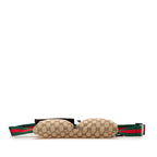 Gucci GG Canvas Web Double Pocket Belt Bag