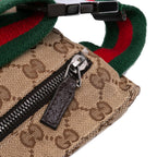 Gucci GG Canvas Web Double Pocket Belt Bag