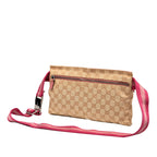 Gucci GG Canvas Web Double Pocket Belt Bag