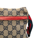 Gucci GG Canvas Web Double Pocket Belt Bag