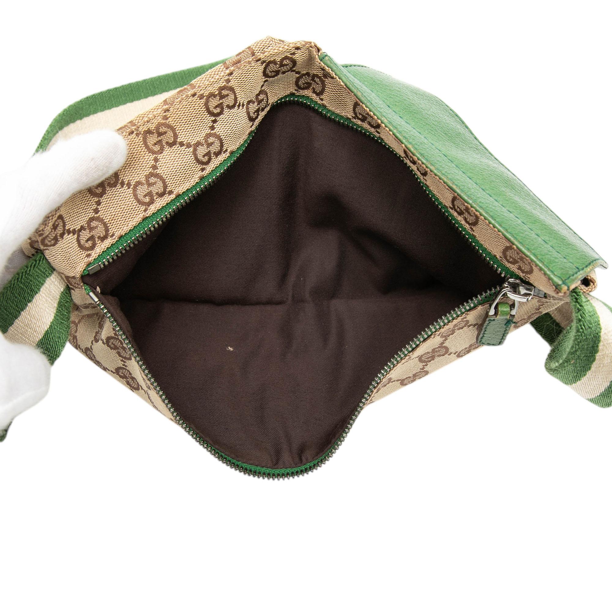 Gucci GG Canvas Web Double Pocket Belt Bag