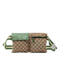 Gucci GG Canvas Web Double Pocket Belt Bag