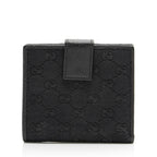 Gucci GG Canvas Web French Wallet (SHF-23107)