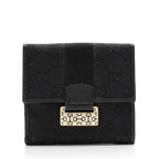 Gucci GG Canvas Web French Wallet (SHF-23107)