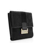 Gucci GG Canvas Web French Wallet (SHF-23107)