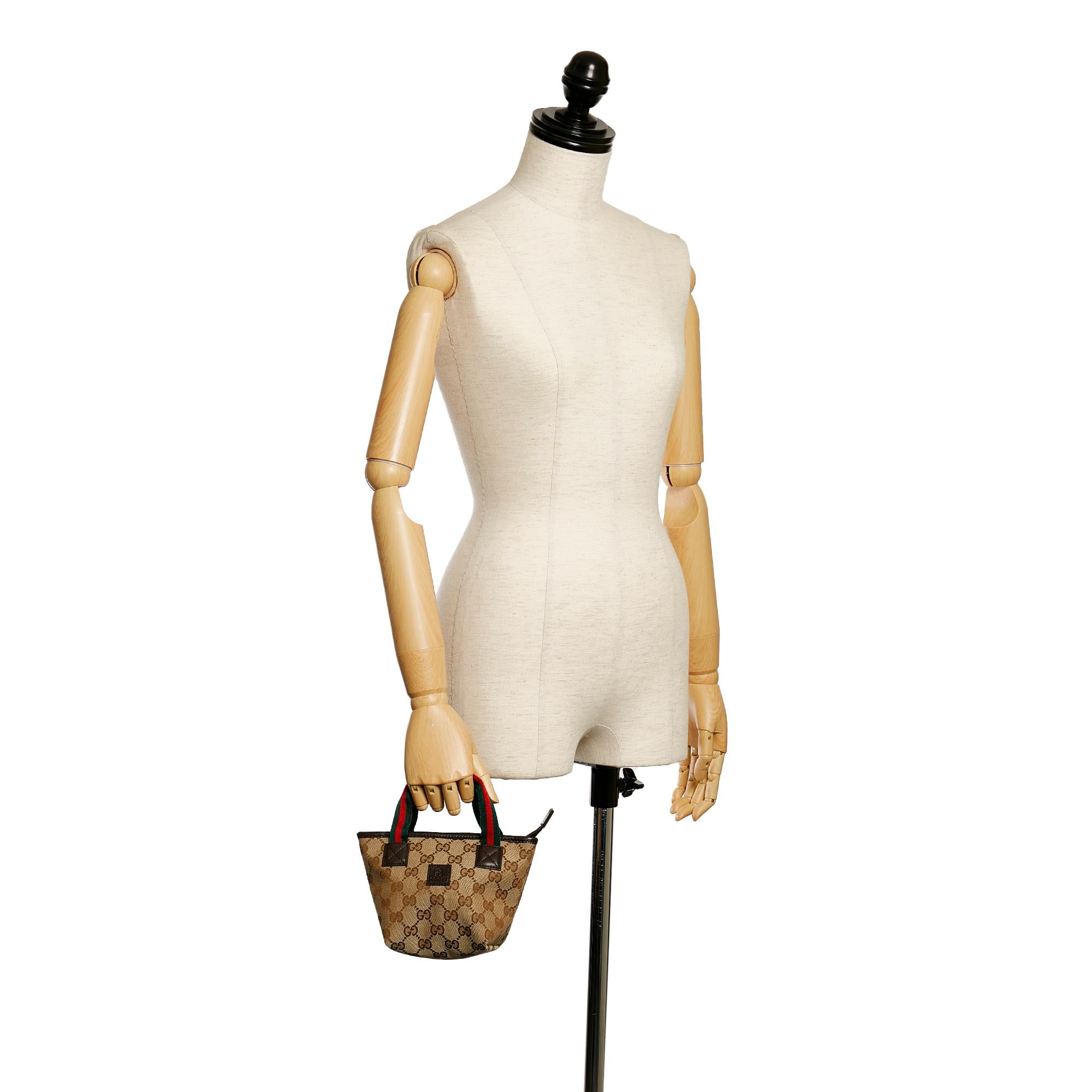 Gucci GG Canvas Web Handbag (SHG-34116)