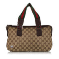 Gucci GG Canvas Web Handbag (SHG-34424)