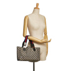 Gucci GG Canvas Web Handbag (SHG-34925)