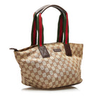 Gucci GG Canvas Web Handbag (SHG-35590)