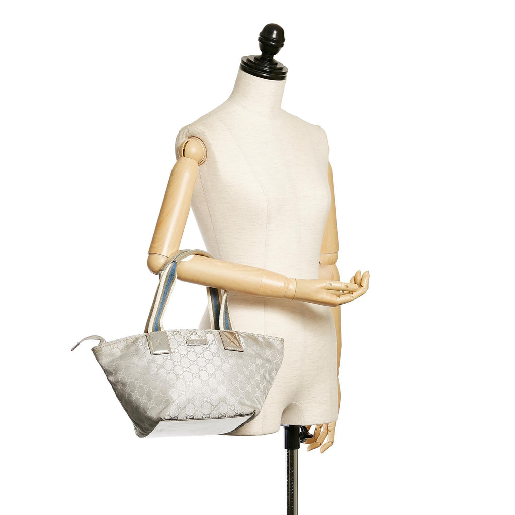 Gucci GG Canvas Web Handbag (SHG-36174)
