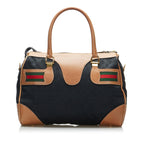 Gucci GG Canvas Web Handbag (SHG-k9W5m6)
