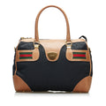 Gucci GG Canvas Web Handbag (SHG-k9W5m6)