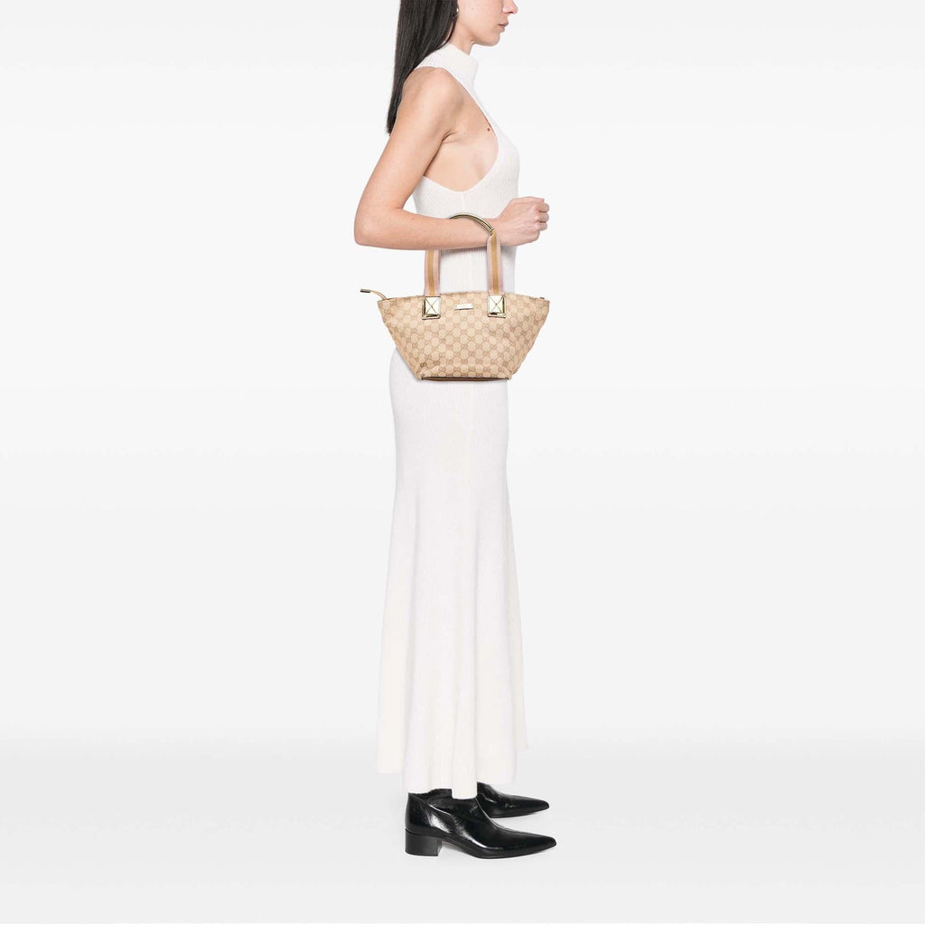 Gucci GG Canvas Web Handbag