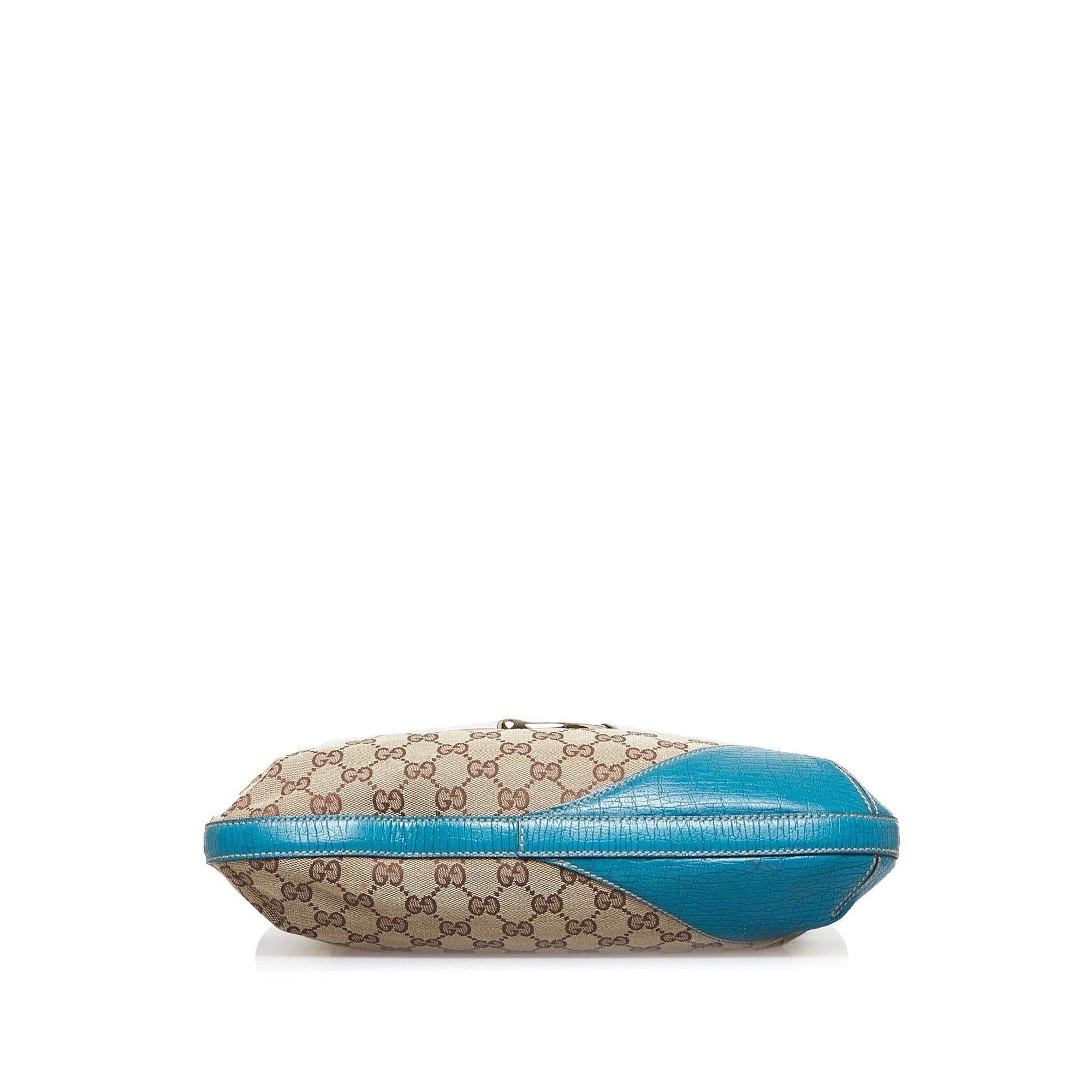 Gucci GG Canvas Web Hasler Shoulder Bag (SHG-Q4GPEA)