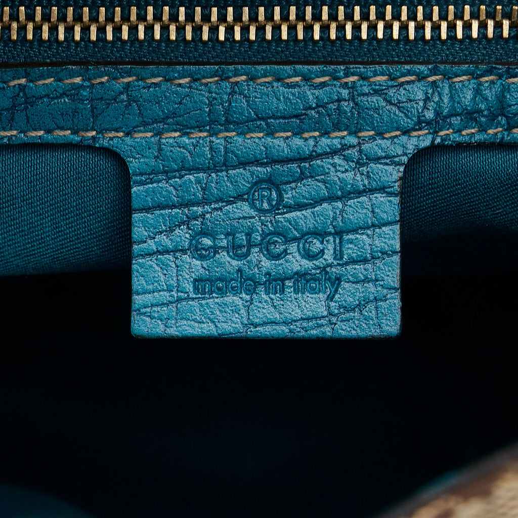 Gucci GG Canvas Web Hasler Shoulder Bag (SHG-Q4GPEA)