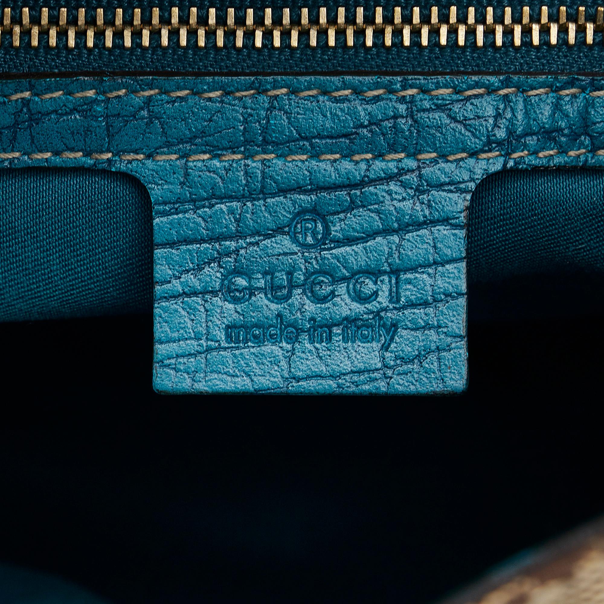 Gucci GG Canvas Web Hasler Shoulder Bag (SHG-Q4GPEA)