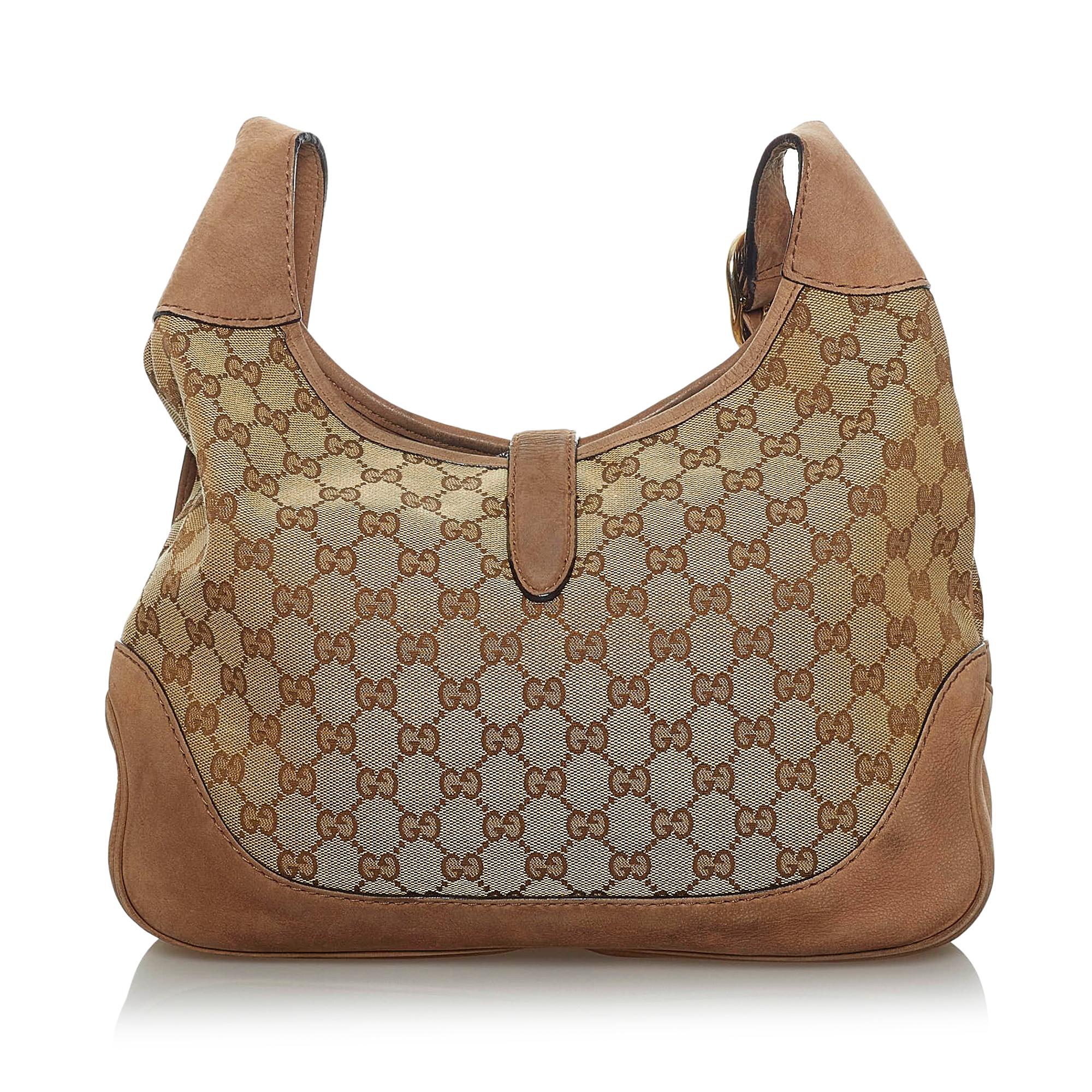 Gucci GG Canvas Web Jackie Crossbody Bag (SHG-33893)