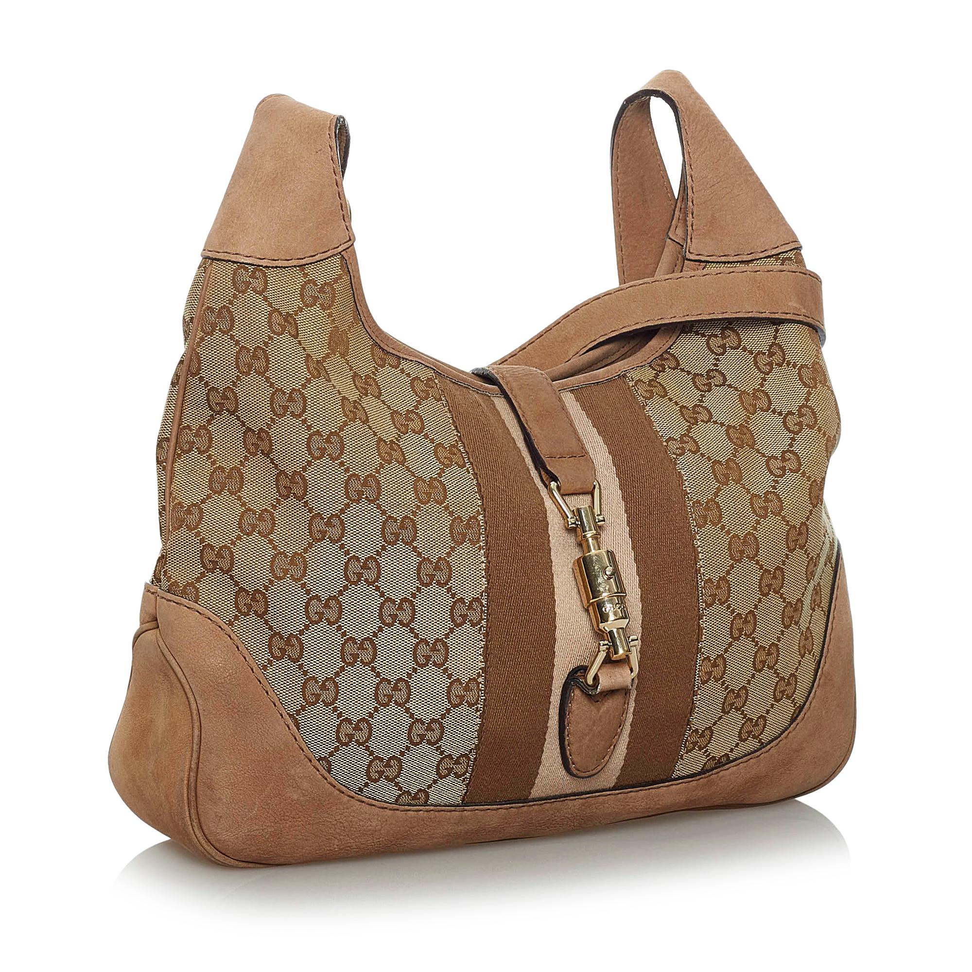 Gucci GG Canvas Web Jackie Crossbody Bag (SHG-33893)