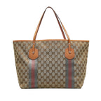 Gucci GG Canvas Web Jolie Tote Bag (SHG-aU8HGJ)