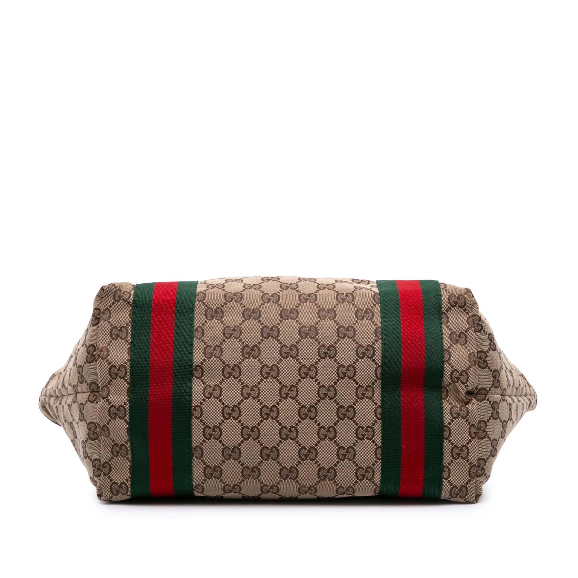 Gucci GG Canvas Web Jolie Tote