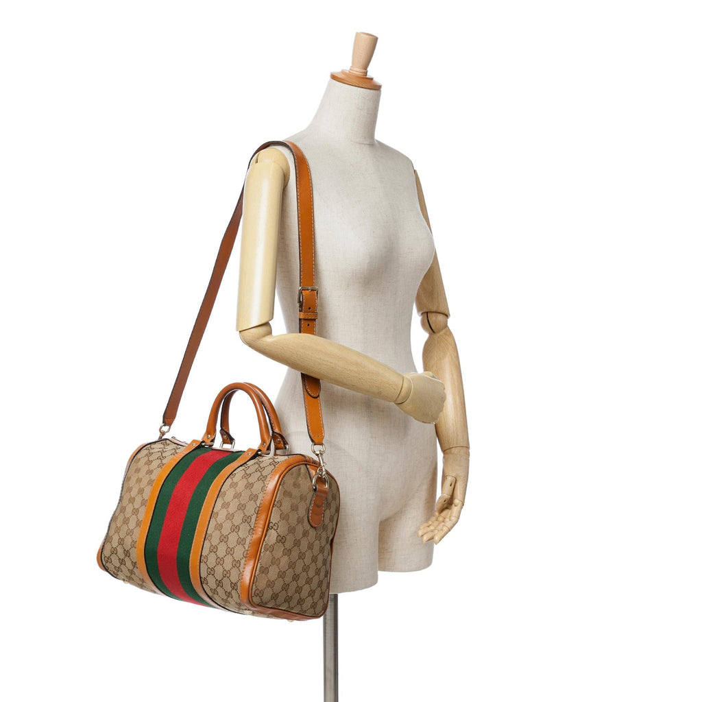 Gucci GG Canvas Web Joy Boston Bag