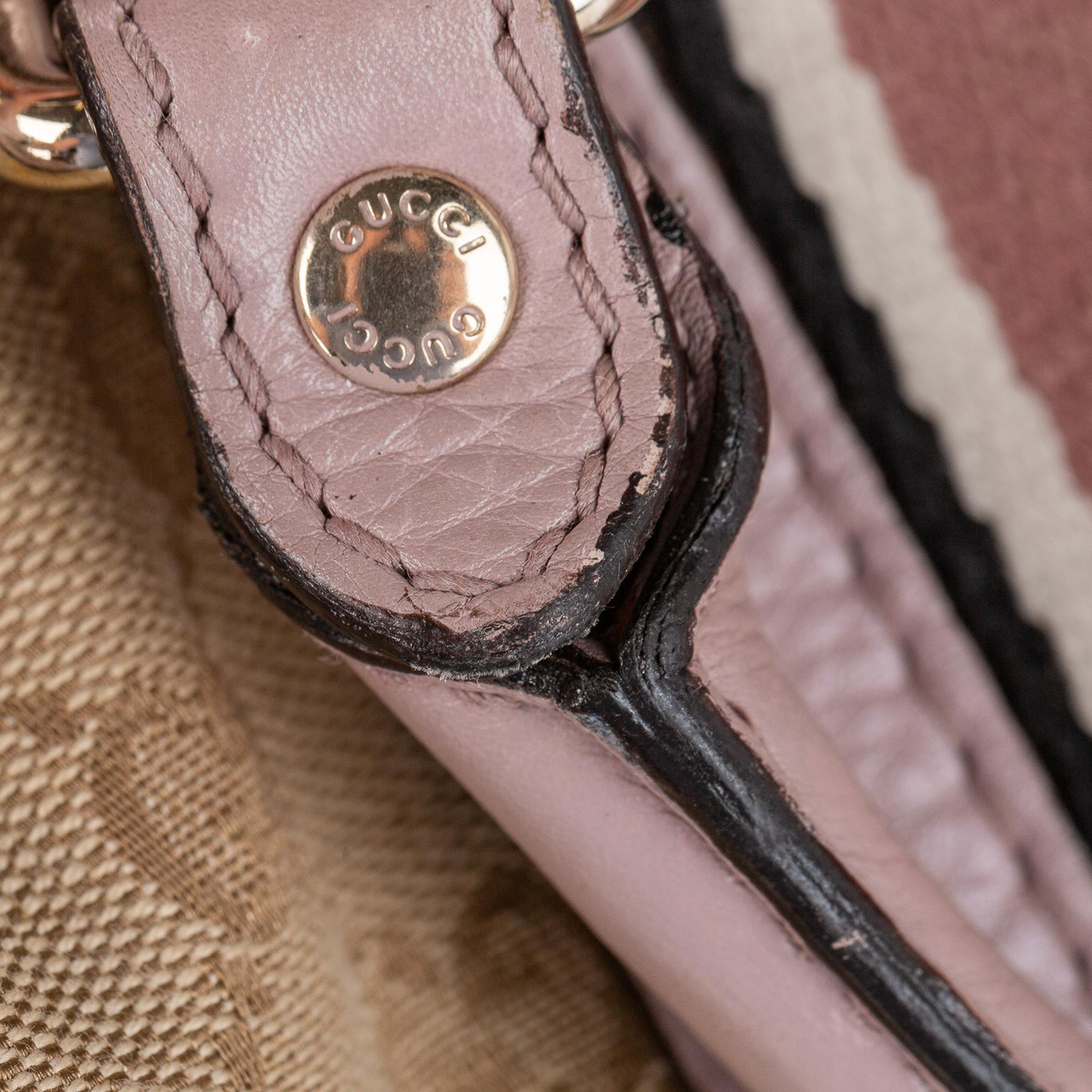 Gucci GG Canvas Web Joy Satchel (SHG-23395)