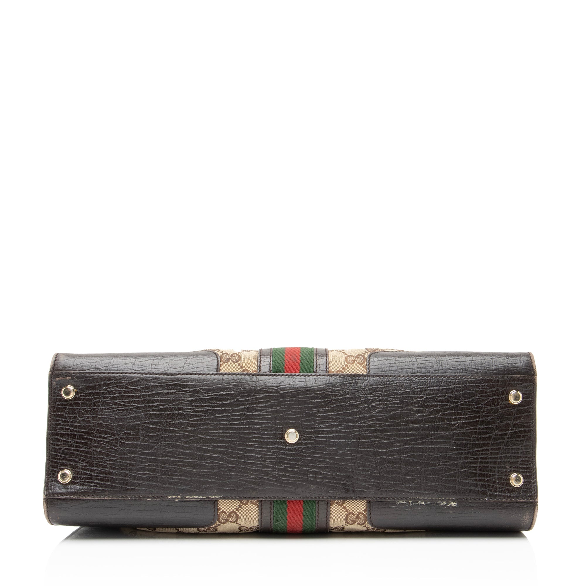 Gucci GG Canvas Web Junco Large Shoulder Bag (SHF-23497)