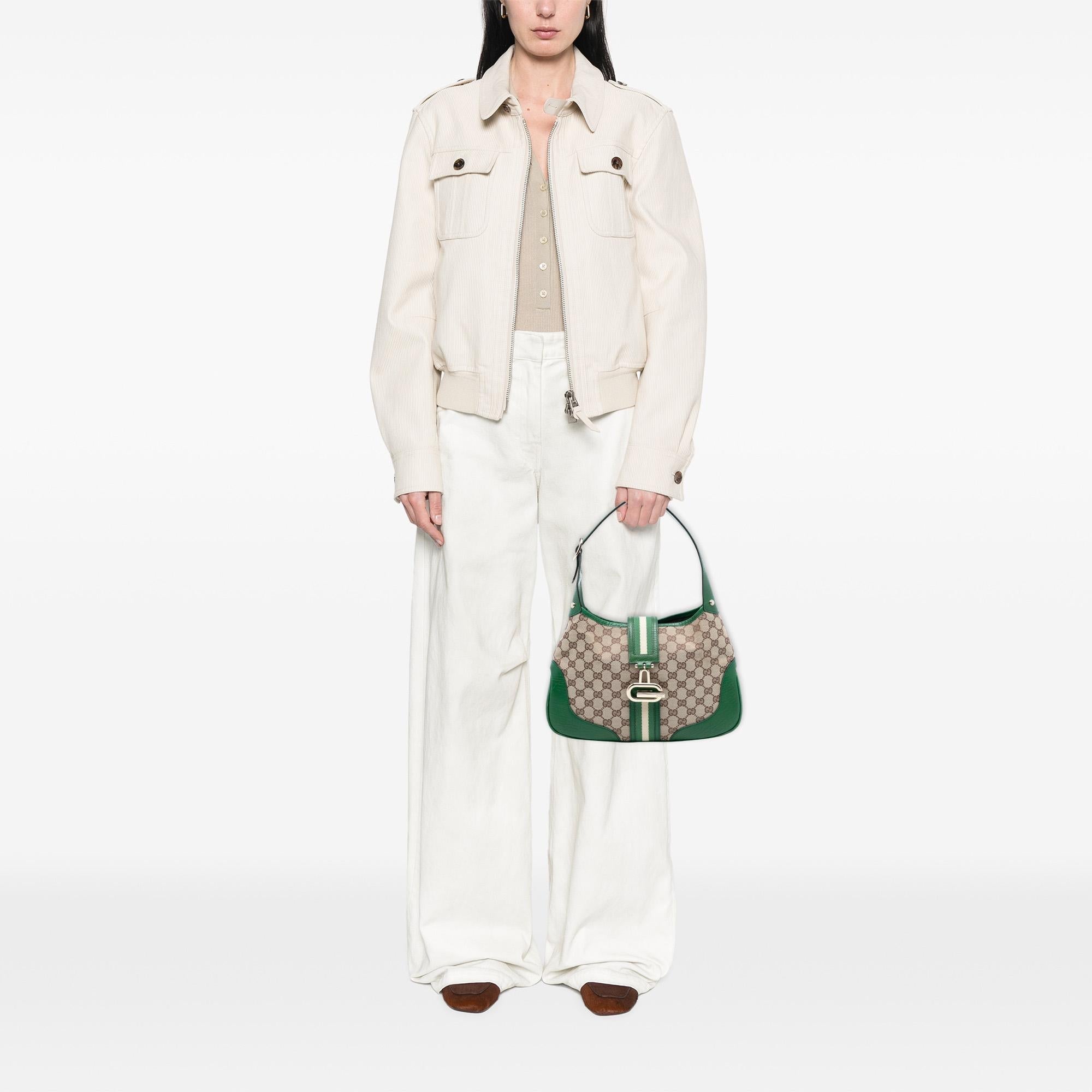 Gucci GG Canvas Web Junco Shoulder Bag