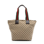 Gucci GG Canvas Web Large Tote (SHF-oTyQoP)