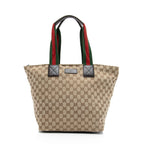 Gucci GG Canvas Web Large Tote (SHF-oTyQoP)
