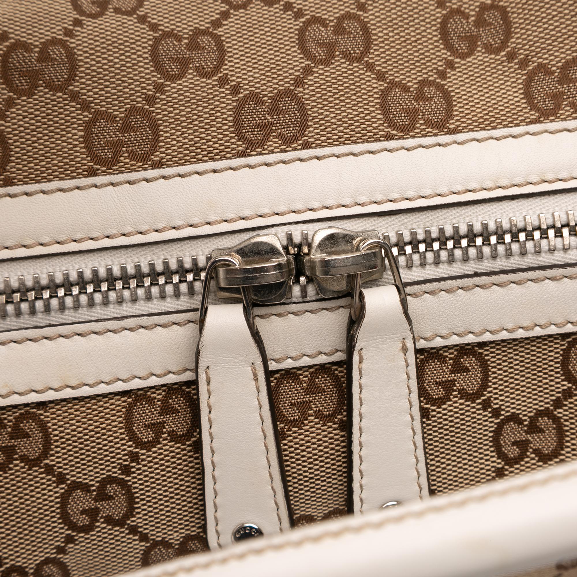 Gucci GG Canvas Web Match Ball Boston Bag