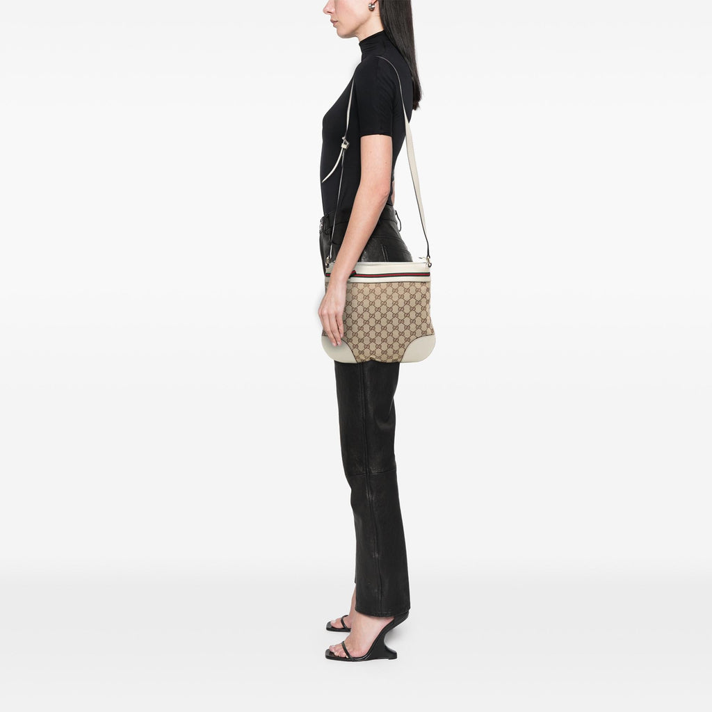 Gucci GG Canvas Web Mayfair Crossbody