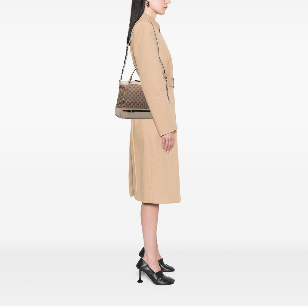 Gucci GG Canvas Web Mayfair Satchel