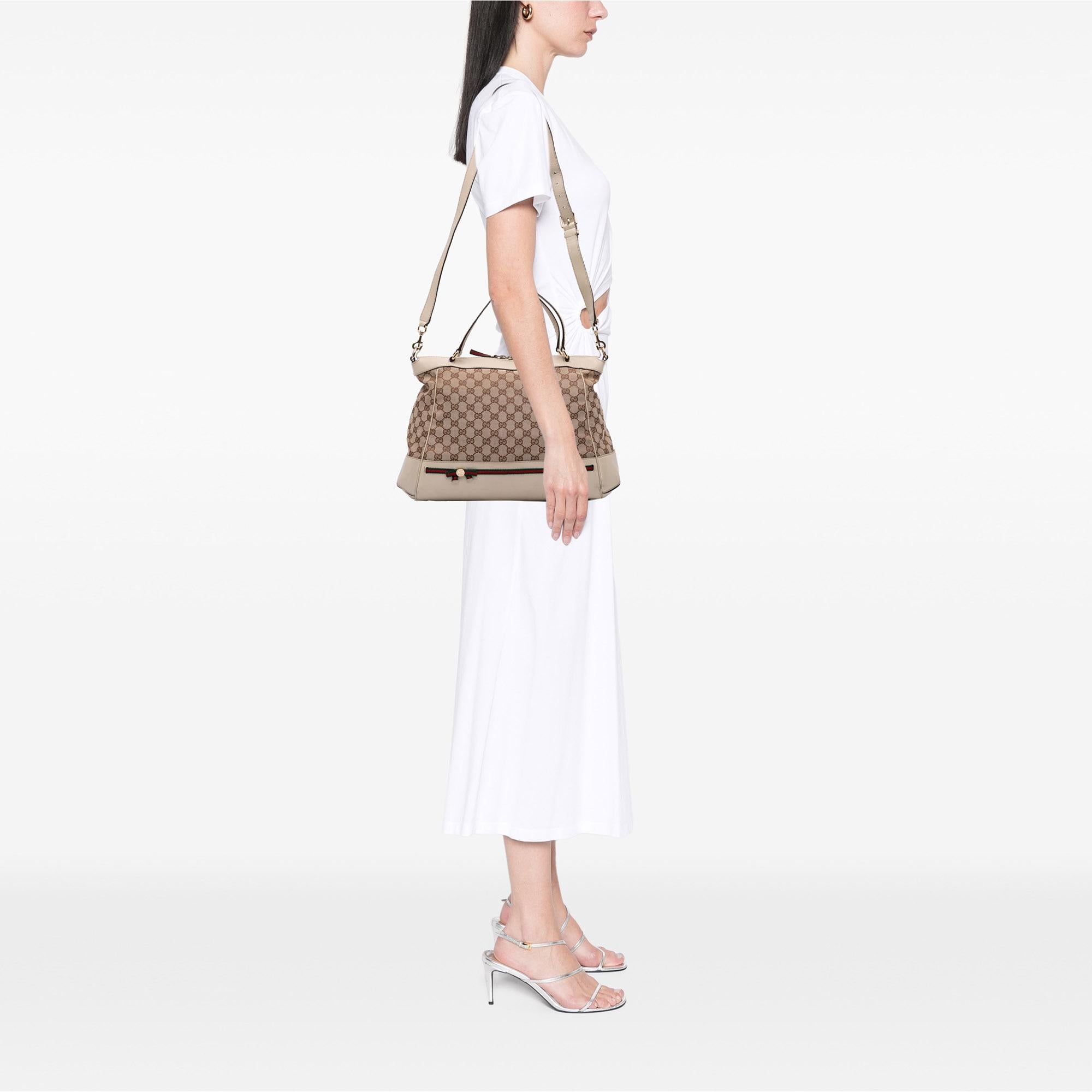 Gucci GG Canvas Web Mayfair Satchel