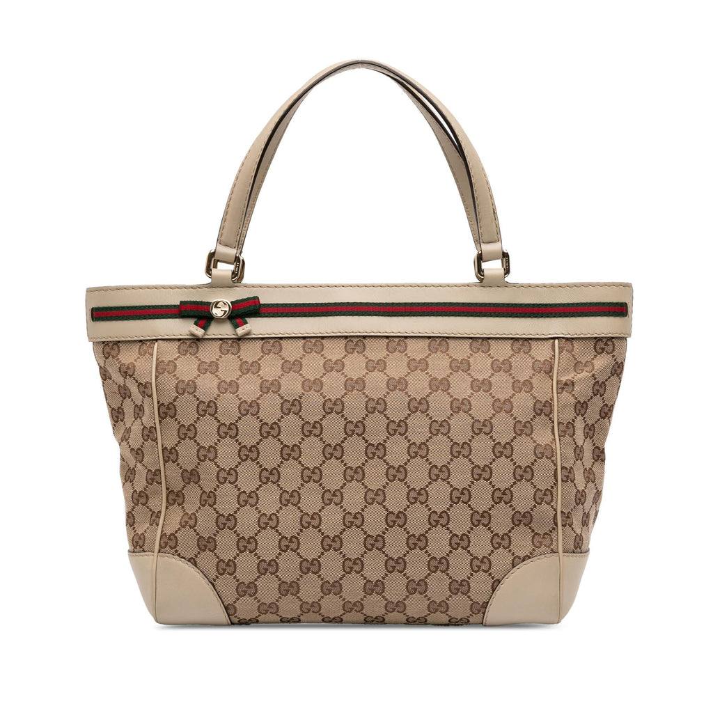Gucci GG Canvas Web Mayfair Tote